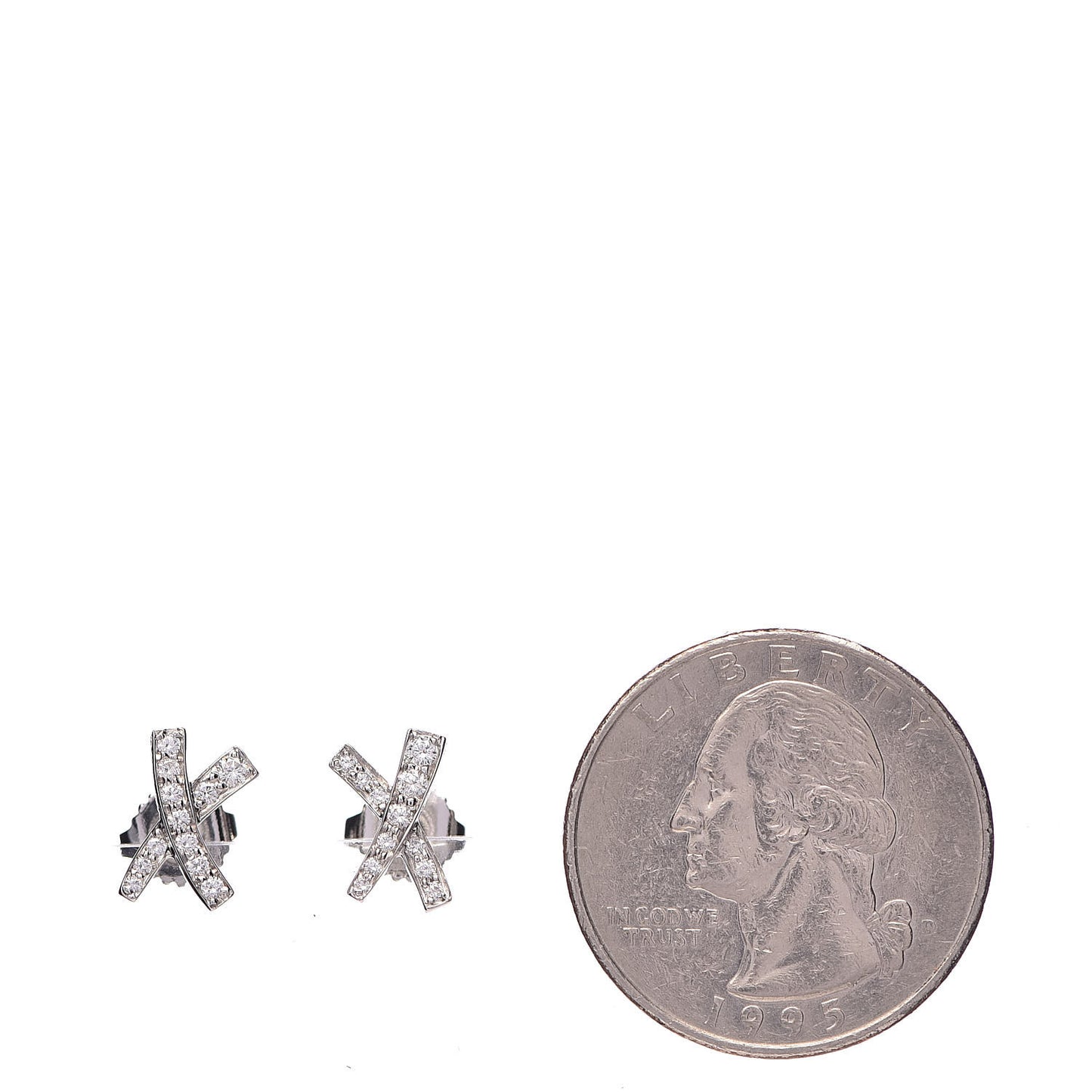 Platinum Diamond Paloma Picasso X Kiss Earrings
