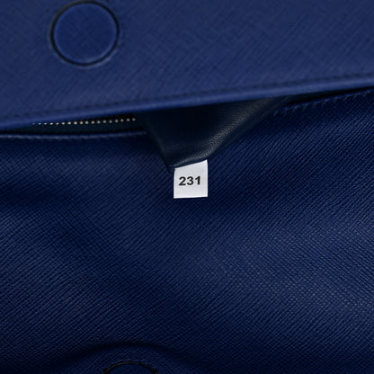 Prada Saffiano Lux Shoulder Bag Bluette 7 of 10