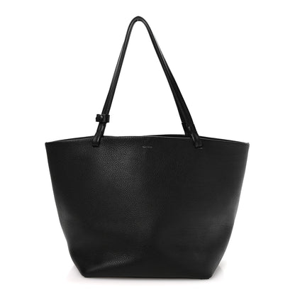 The Row Grained Calfskin Park Tote Three Black 1 of 10