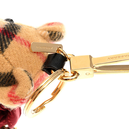 Burberry Cashmere Vintage Check Thomas Bear Bag Charm Antique Yellow 4 of 6