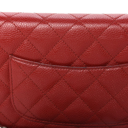 Chanel Caviar Quilted Wallet On Chain WOC Red 12 of 12