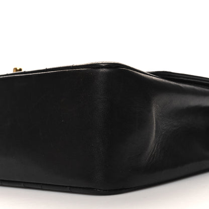 Chanel Lambskin Quilted Medium Single Flap Black 10 of 11