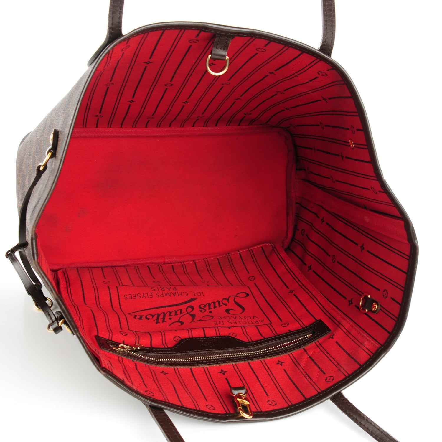 Louis Vuitton Damier Ebene Neverfull MM 5 of 9