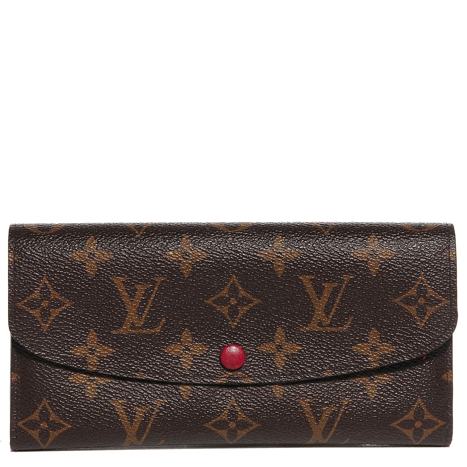 Louis Vuitton Monogram Emilie Wallet Red 1 of 8