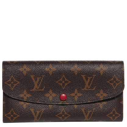 Louis Vuitton Monogram Emilie Wallet Red 1 of 8