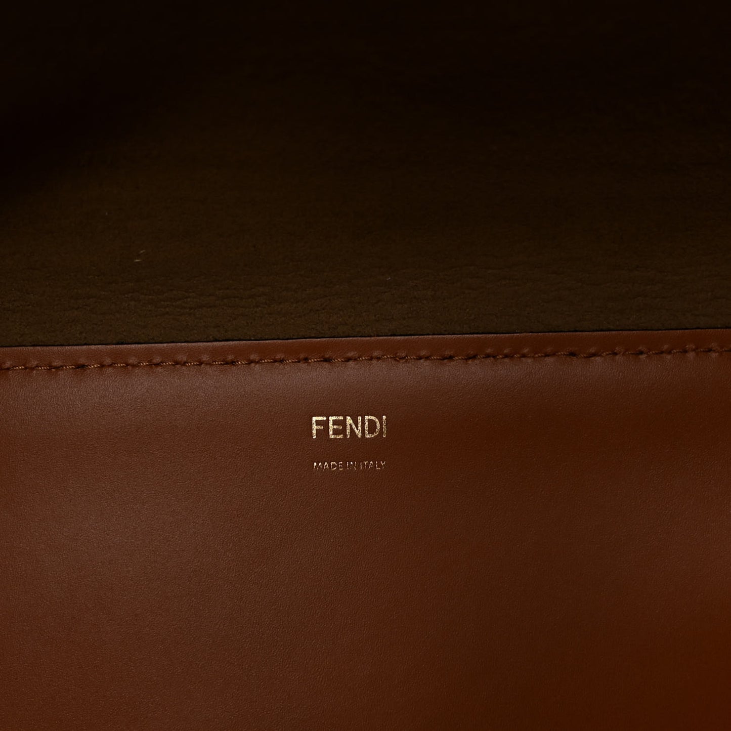 Vitello King Tamponato Large Fendi Sunshine Shopper Tote Cuoio
