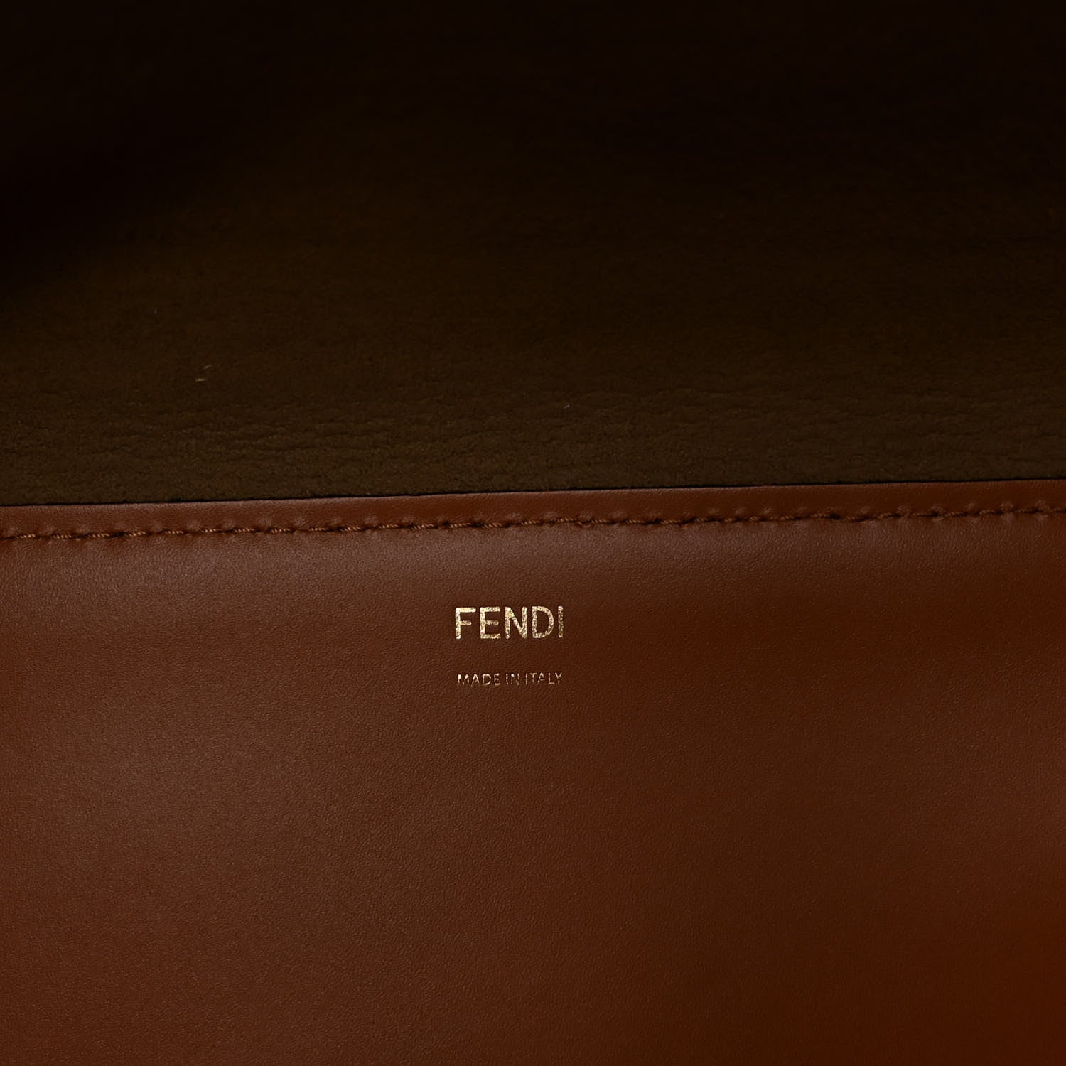 Fendi Vitello King Tamponato Large Fendi Sunshine Shopper Tote Cuoio 6 of 9