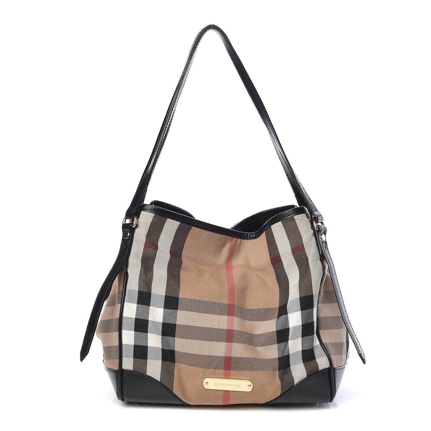 Burberry House Check Small Canterbury Tote Black 1 of 11