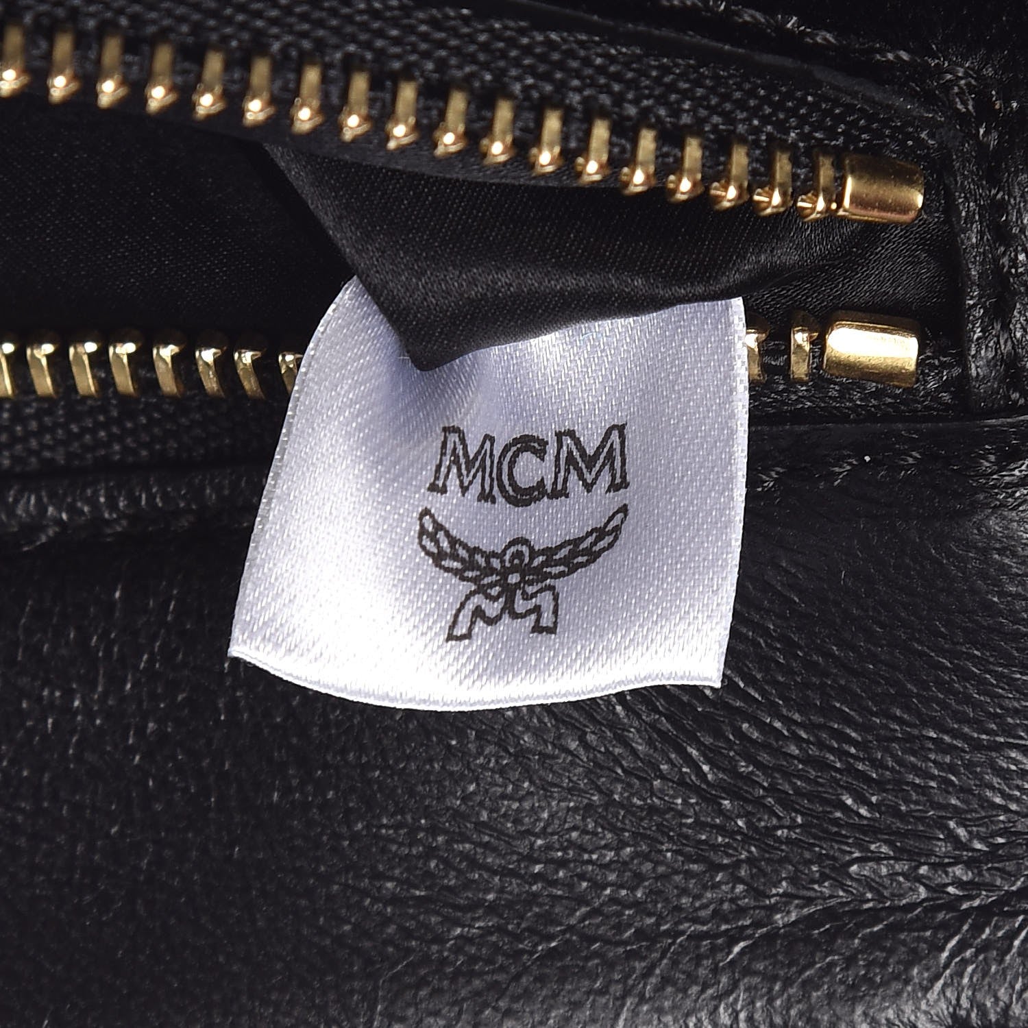 MCM Lambskin Quilted Embellished Flap Black 5 of 11