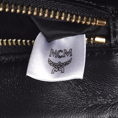 MCM Lambskin Quilted Embellished Flap Black 5 of 11