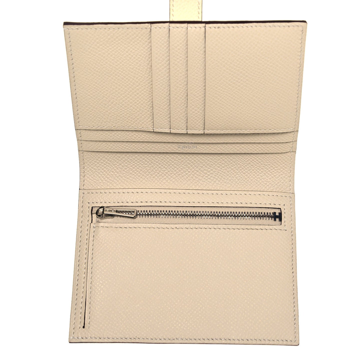 Epsom Shiny Alligator Bearn Touch Compact Wallet Nata Sable