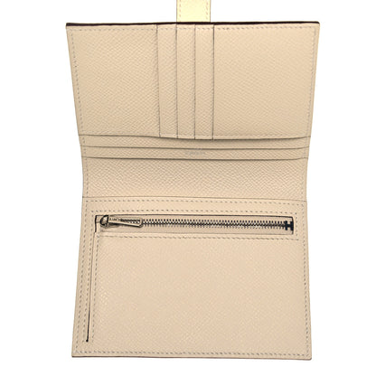 Hermes Epsom Shiny Alligator Bearn Touch Compact Wallet Nata Sable 5 of 7