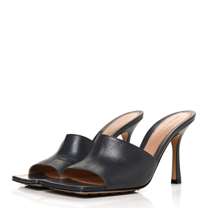 Bottega Veneta Lambskin Stretch Mule Sandals 38.5 Light Graphite 3 of 13