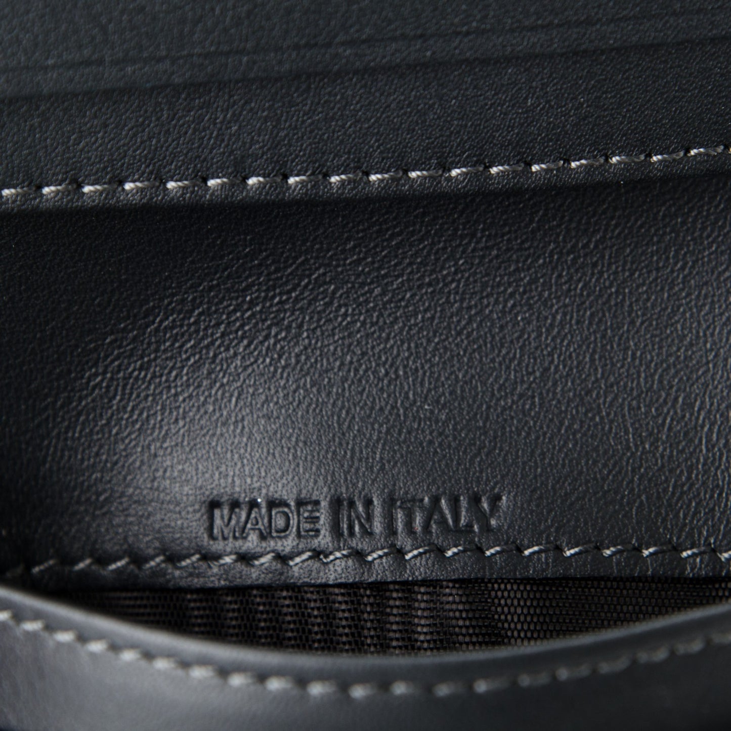 Calfskin Rockstud Card Holder with Zipper Dark Grey