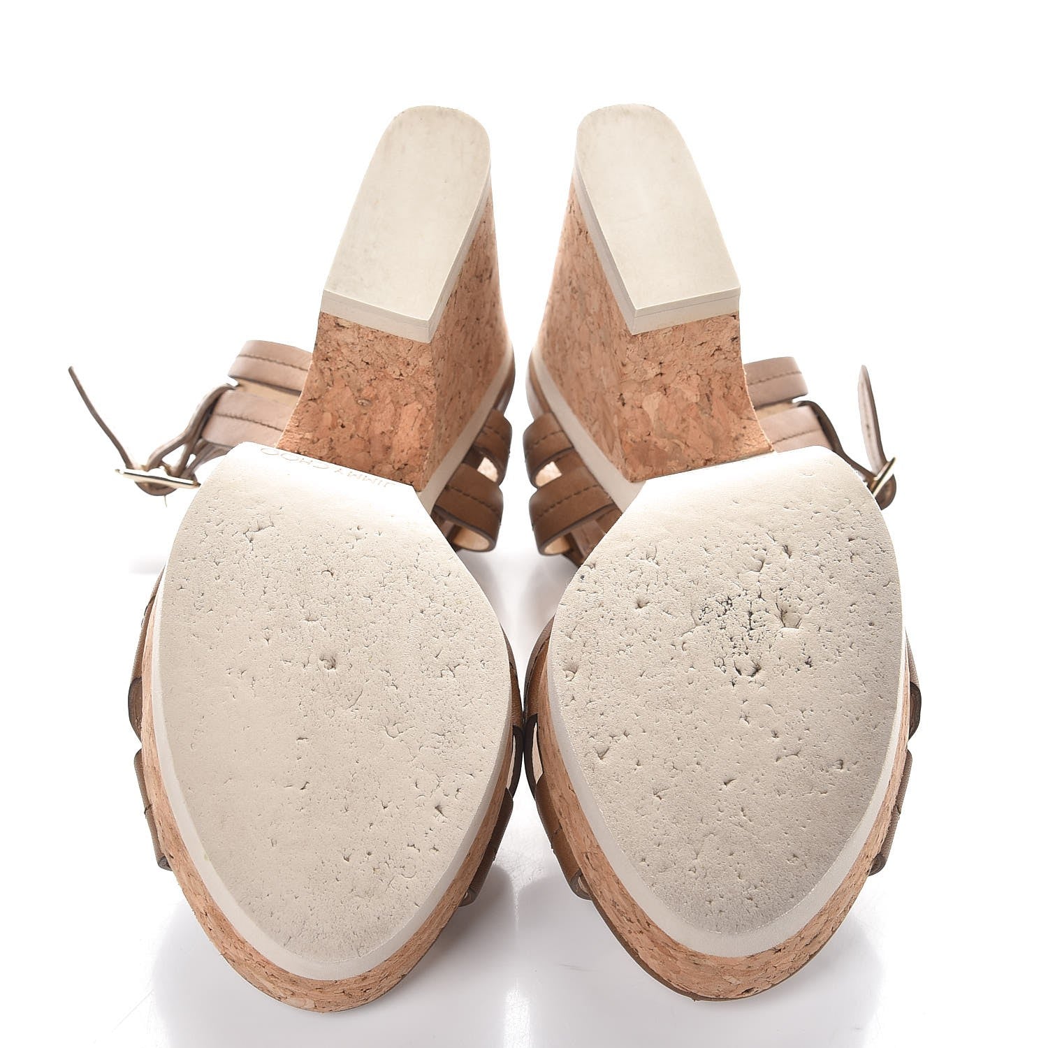 Jimmy Choo Soil Vachetta Nemesis Cork Sandals 38 Brown 7 of 13