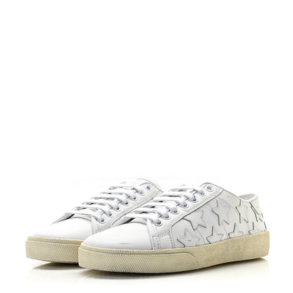 Saint Laurent Calfskin Star Court Sneakers 36.5 White 3 of 18