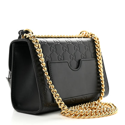 Gucci Guccissima Small Padlock Shoulder Bag Black 2 of 13