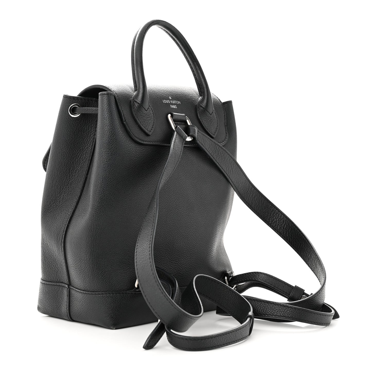 Calfskin Lockme Backpack Black