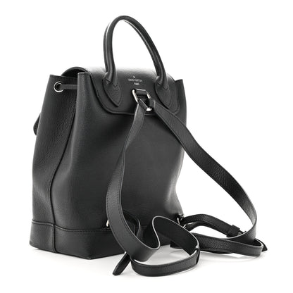 Louis Vuitton Calfskin Lockme Backpack Black 3 of 12