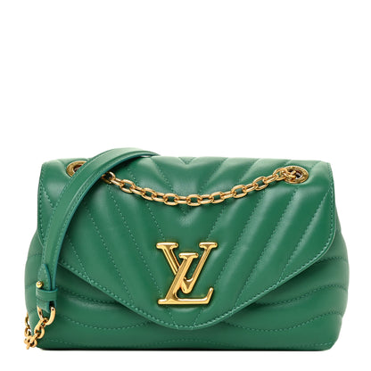 Louis Vuitton Calfskin New Wave Chain Bag MM NM Emerald 1 of 15