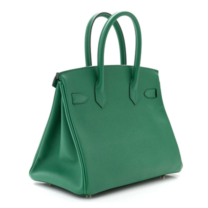 Hermes Epsom Birkin 30 Vert Vertigo 3 of 10