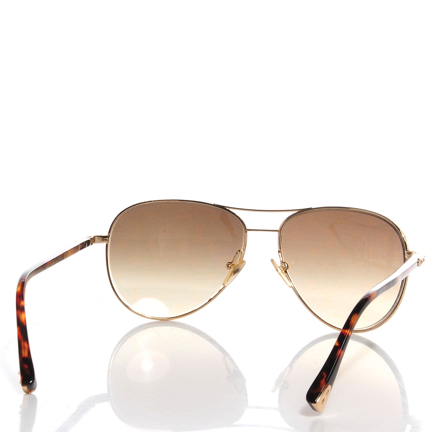 Louis Vuitton Conspiration Pilote Sunglasses Z0164U Gold 2 of 4