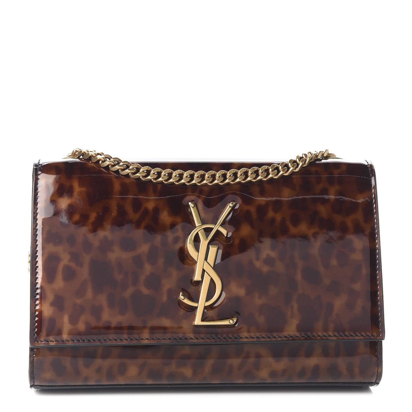 Patent Small Monogram Kate Satchel Tortoiseshell