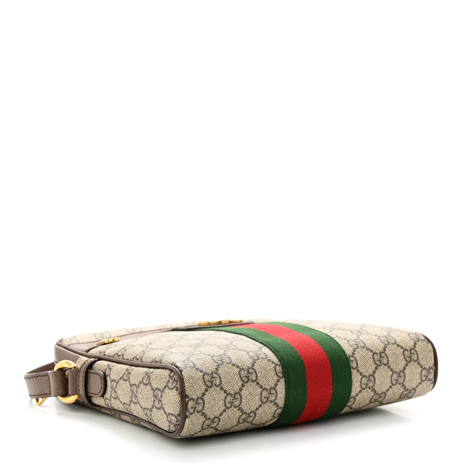 Gucci GG Supreme Monogram Web Small Ophidia Messenger Bag Brown 4 of 11