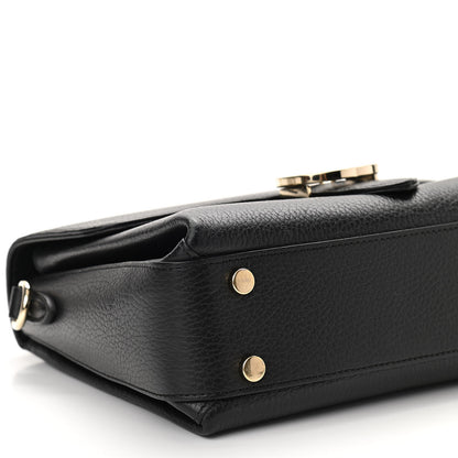 Gucci Dollar Calfskin Interlocking G Top Handle Shoulder Bag Black 9 of 11