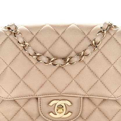 Chanel Metallic Lambskin Quilted Mini Square Flap 5 of 10