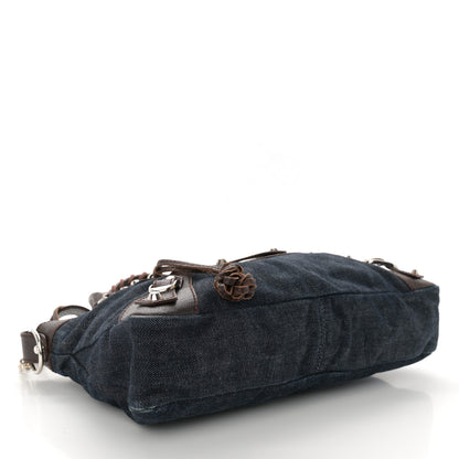 Balenciaga Denim Pigskin Classic Silver Hardware First Chocolate 4 of 12