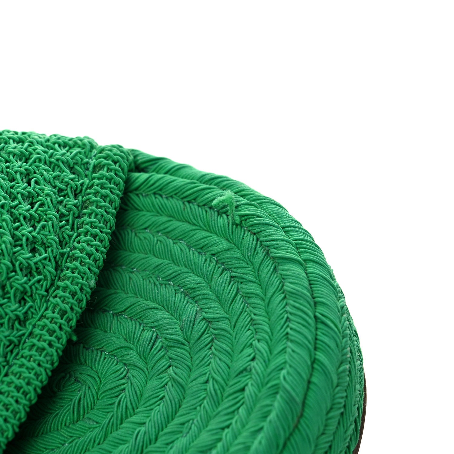 Bottega Veneta Knit Fabric Slide Platform 115 Wedge Sandals 36.5 Grass 10 of 11