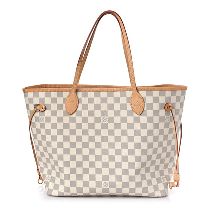 Louis Vuitton Damier Azur Neo Neverfull MM Rose Ballerine 1 of 9