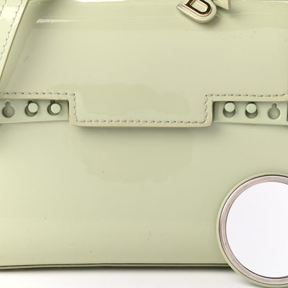 Delvaux Patent Calfskin Micro Tempete Satchel Almond 10 of 11
