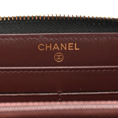 Chanel Caviar Quilted Large Gusset Zip Around Wallet Black 7 of 10