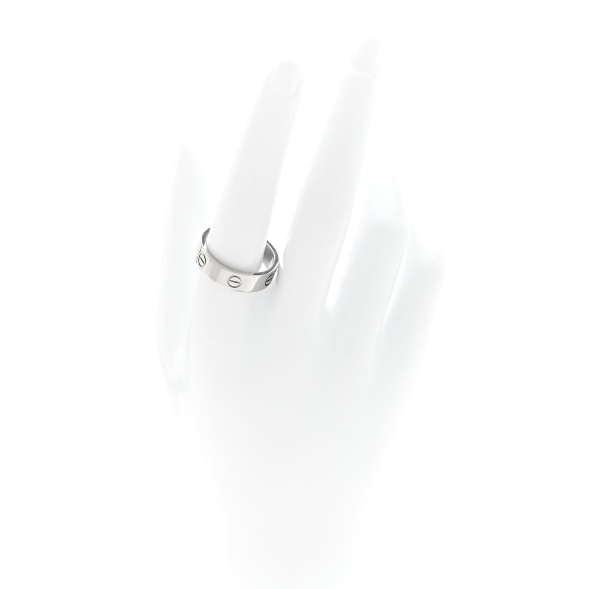 18K White Gold 5.5mm LOVE Ring 60 9.25