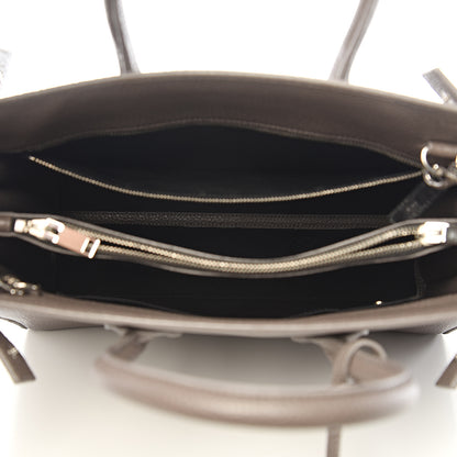 Saint Laurent Grained Calfskin Small Sac De Jour Fog 4 of 8