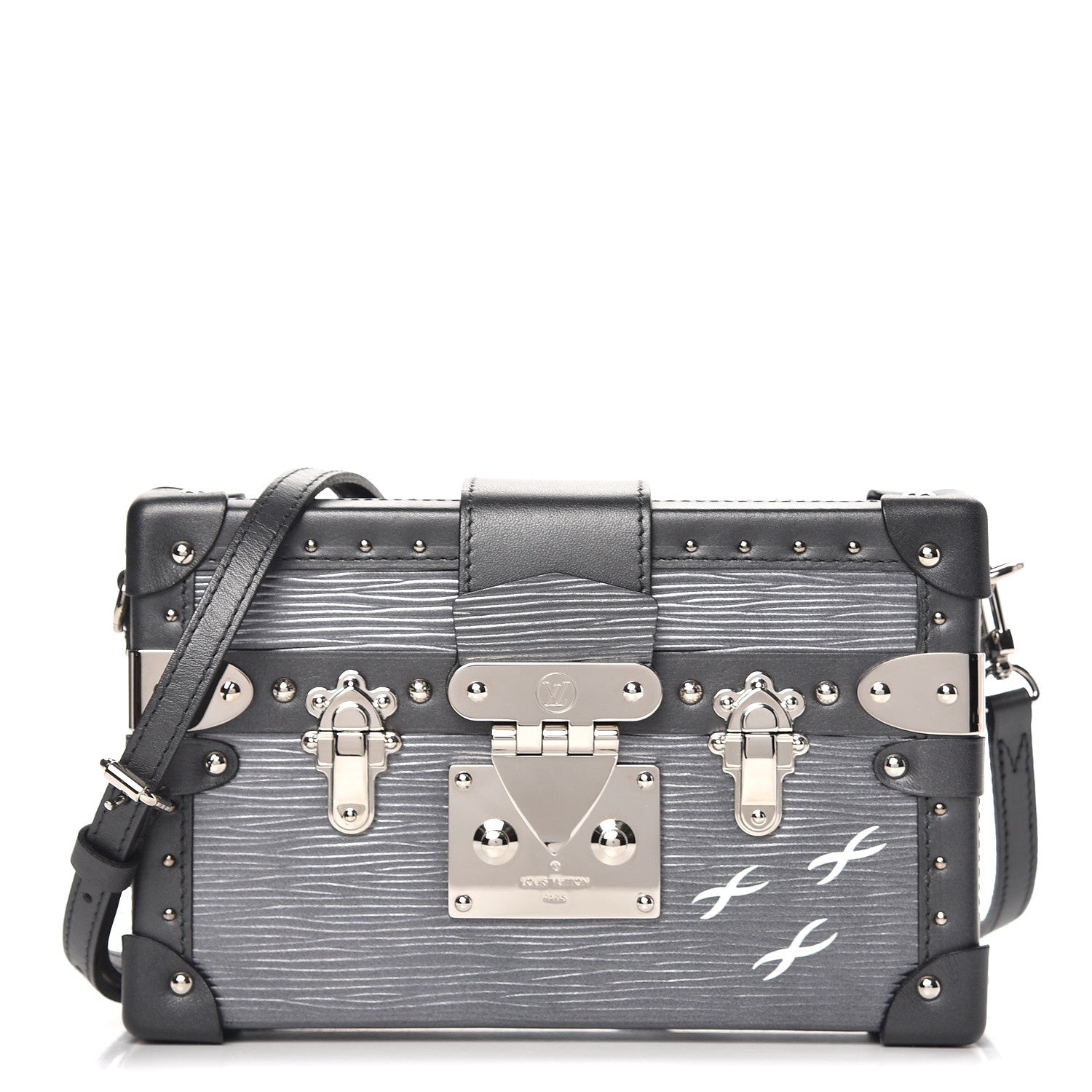 Louis Vuitton Epi Petite Malle Anthracite Nacre 1 of 8