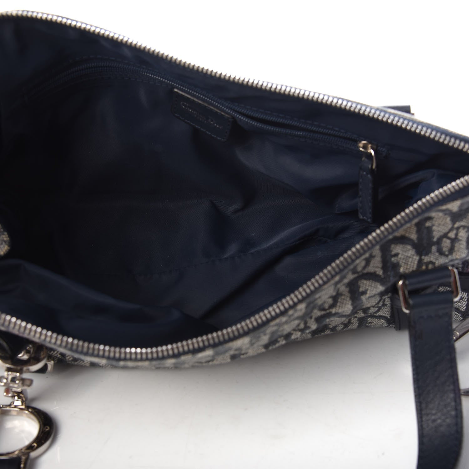 Christian Dior Denim Monogram Charms Shoulder Bag Blue 5 of 11