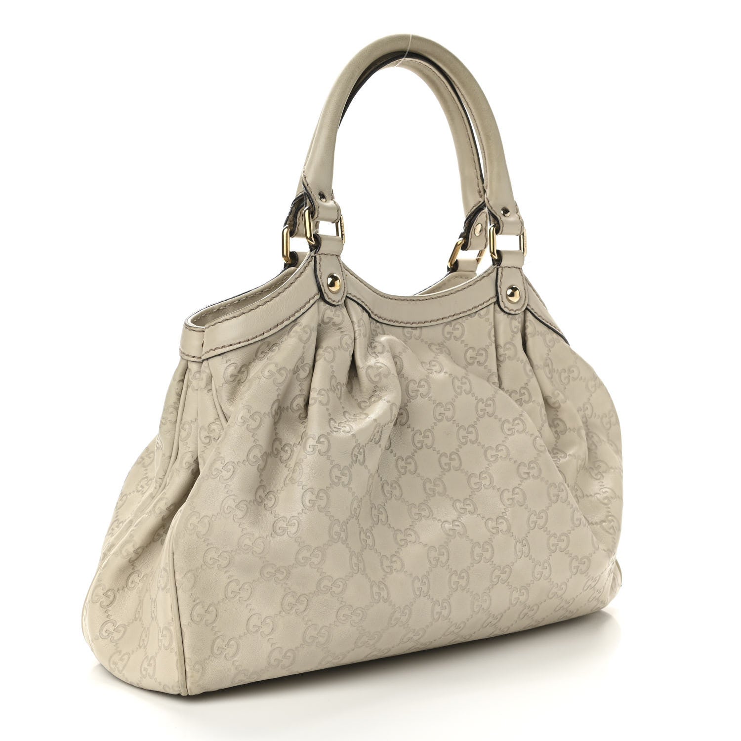 Gucci Guccissima Medium Sukey Tote Mystic White 3 of 22
