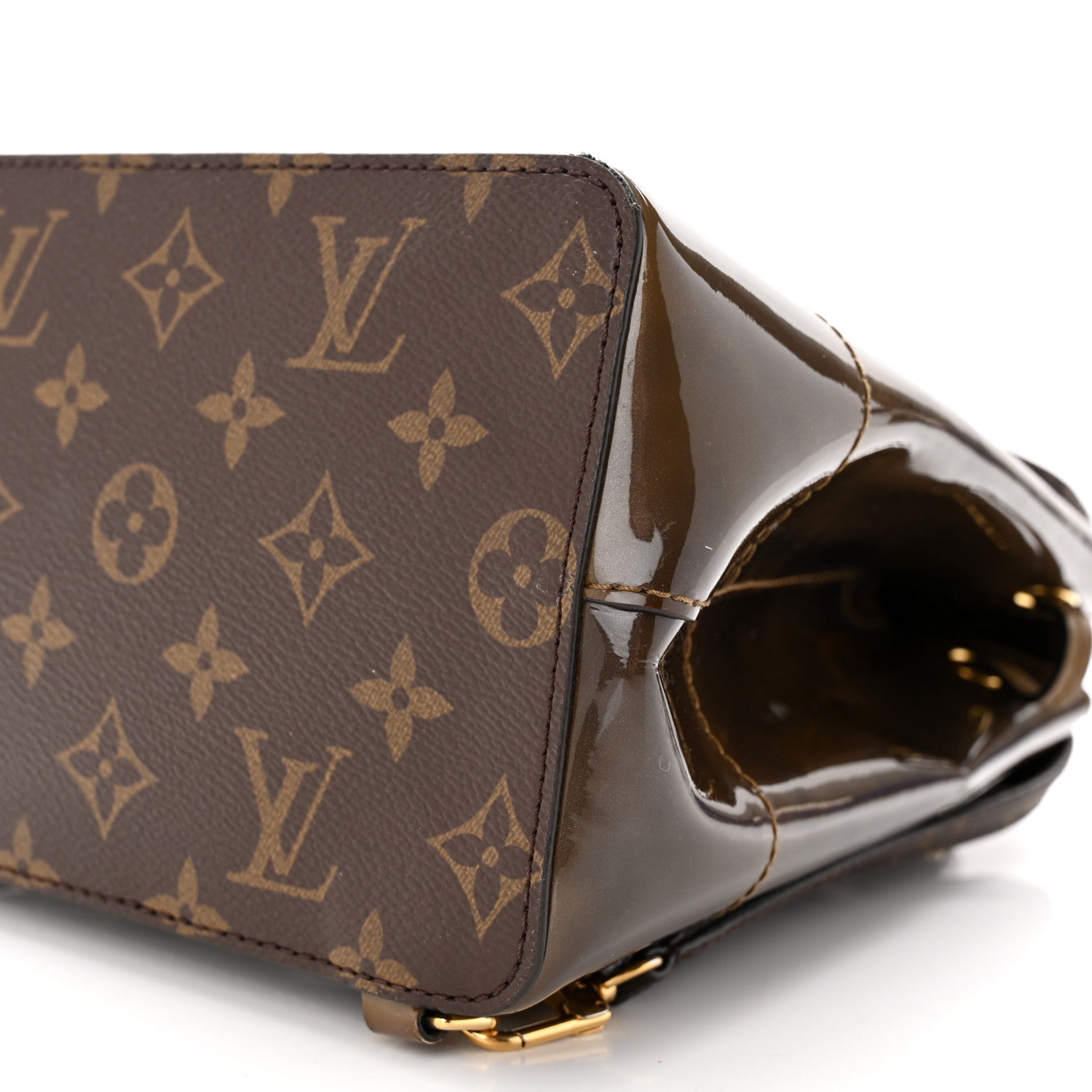 Louis Vuitton Patent Monogram Hot Springs Backpack Vert Bronze 10 of 13