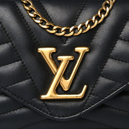 Louis Vuitton Calfskin New Wave Chain Pochette Black 7 of 10