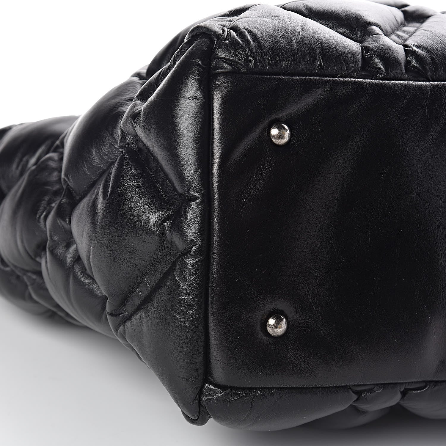 Chanel Calfskin Quilted Large Chesterfield Tote Black 10 of 12