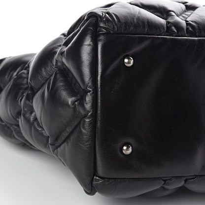 Chanel Calfskin Quilted Large Chesterfield Tote Black 10 of 12