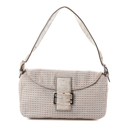 Fendi Metallic Zucchino Baguette Silver 1 of 9