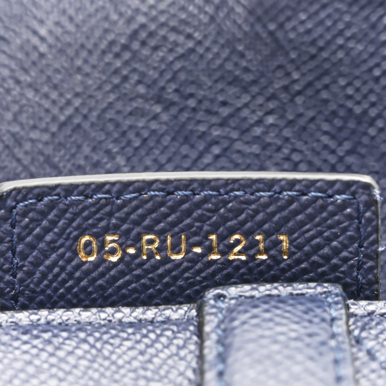 Christian Dior Grained Calfskin Saddle Bag Navy 7 of 10