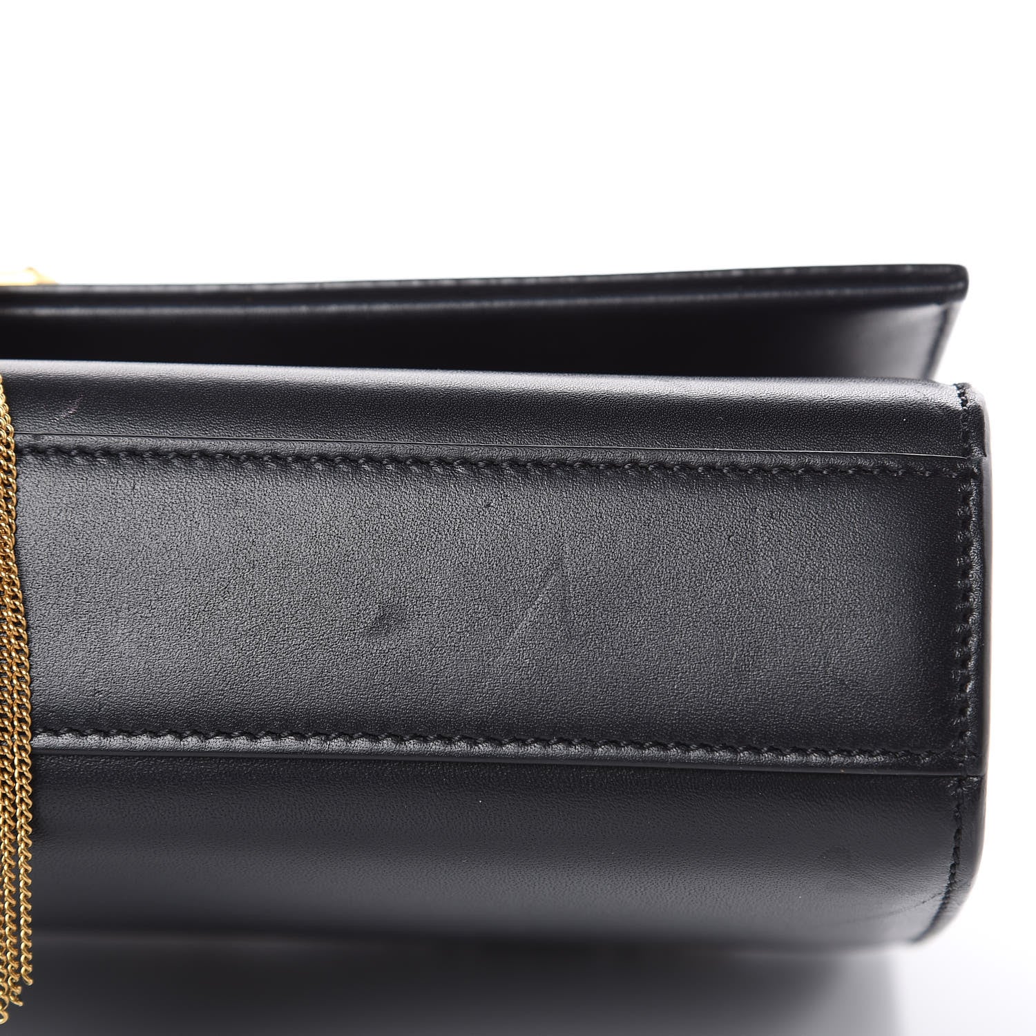 Saint Laurent Smooth Calfskin Medium Classic Monogram Kate Tassel Satchel Black 9 of 15