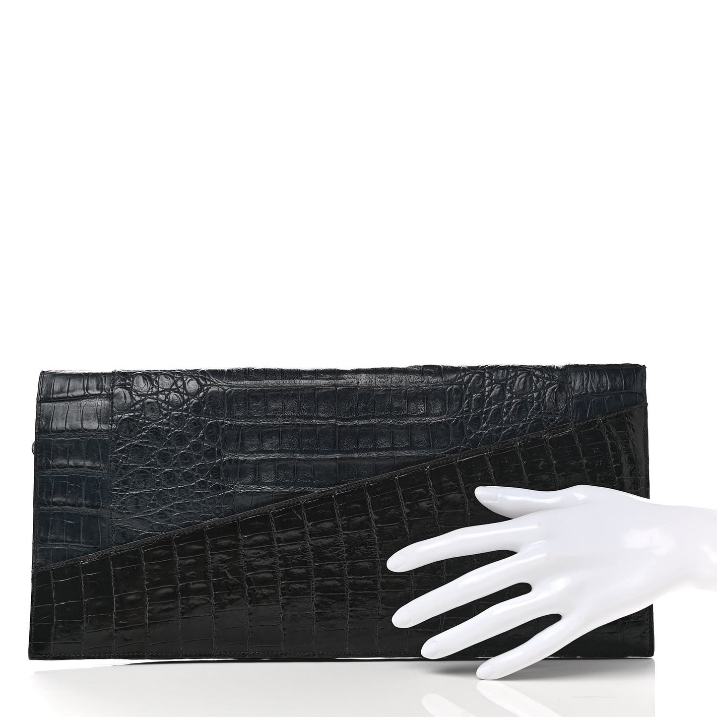 Crocodile Clutch Blue