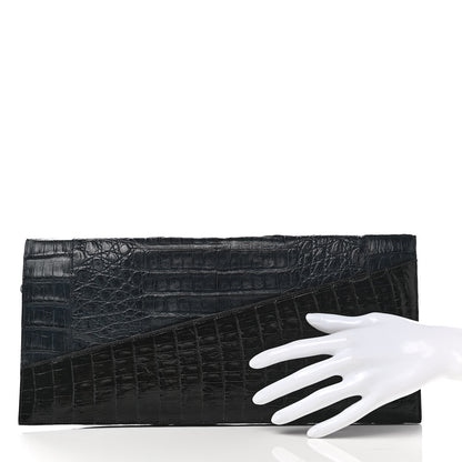 Nancy Gonzalez Crocodile Clutch Blue 2 of 9