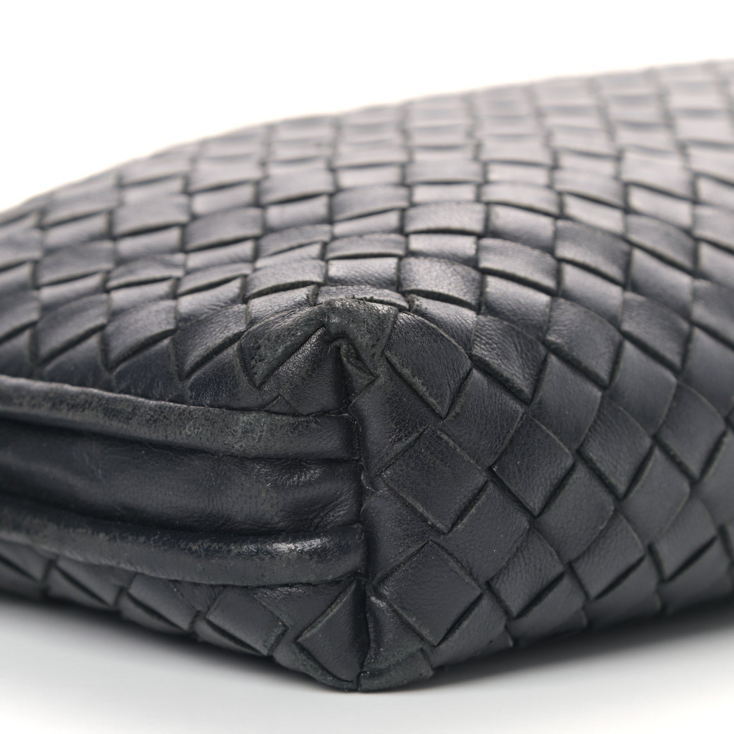 Nappa Intrecciato Nodini Crossbody Messenger Black